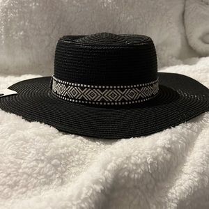 Galveston Getaway Black Straw Hat